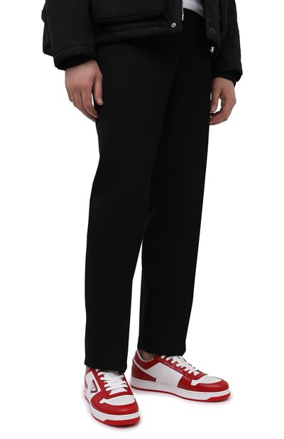 Кожаные кеды PRADA, арт. 2EE364-3LKG-F0O3N, фото 3