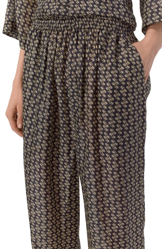 Шелковые брюки Petar Petrov S26TP6_001 Чёрно-белый  S26TP6_001 Фото 5