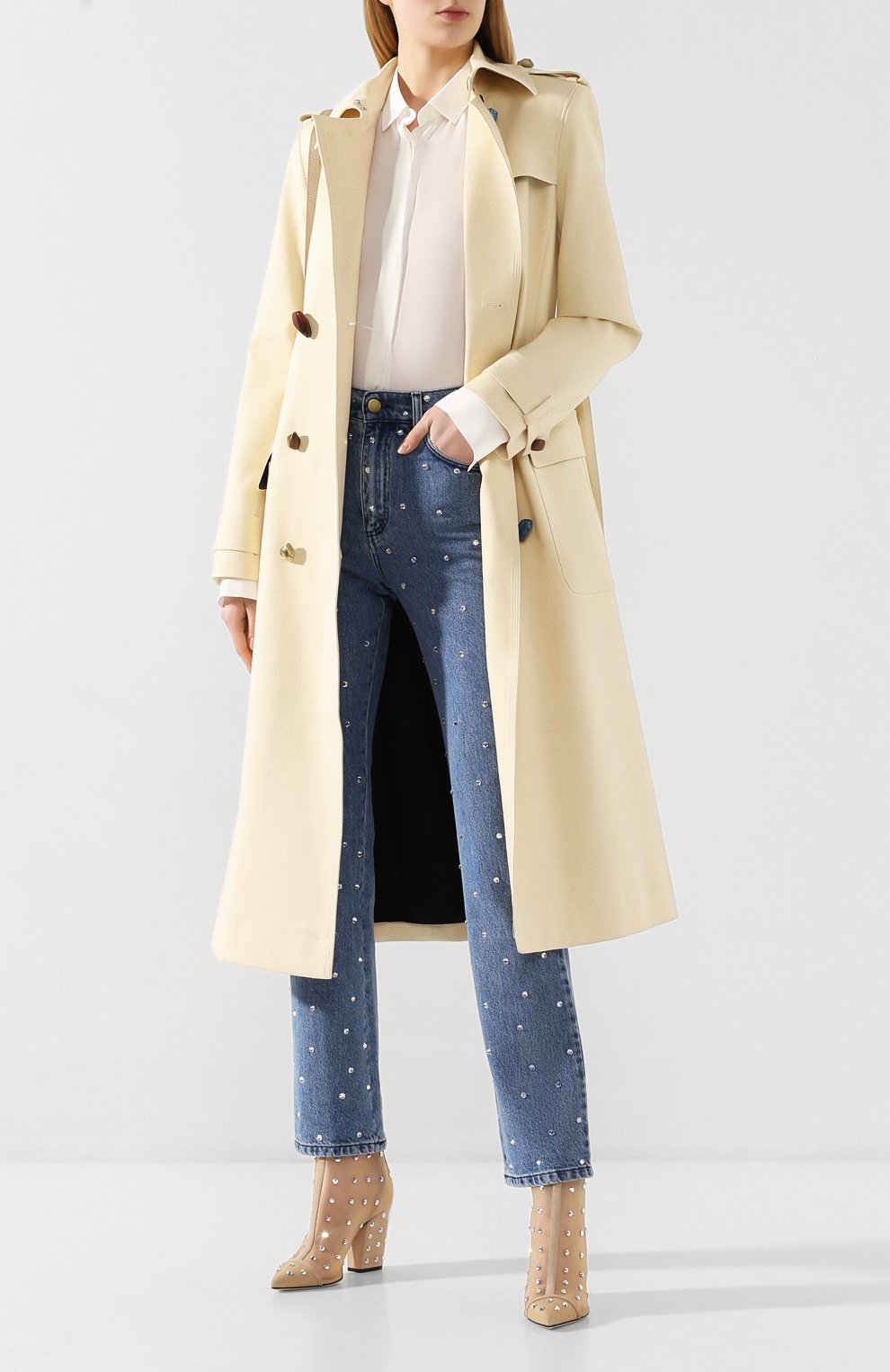 Комбинированные ботильоны SERGIO ROSSI, арт. A90061-MAFM76, фото 2