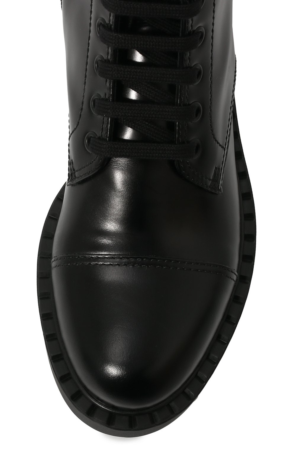 Кожаные ботинки PRADA черного цвета по цене 92000 руб., арт. 1T360M-055-F0002-050, фото 6 Кожаные ботинки PRADA, арт. 1T360M-055-F0002-050, фото 6