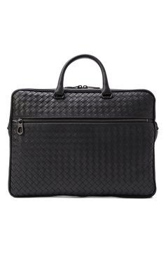 Мужская портфель BOTTEGA VENETA черного цвета, арт. 516110/V47W1 | Фото 6 (Сумки-технические: Портфели; Ремень/цепочка: На ремешке; Размер: large; Материал: Натуральная кожа)