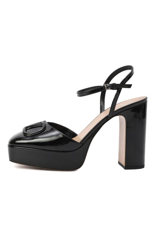 Лакированные туфли VLogo Signature 115 Valentino 7W2S0LF8/TMK Чёрный  7W2S0LF8/TMK Фото 4