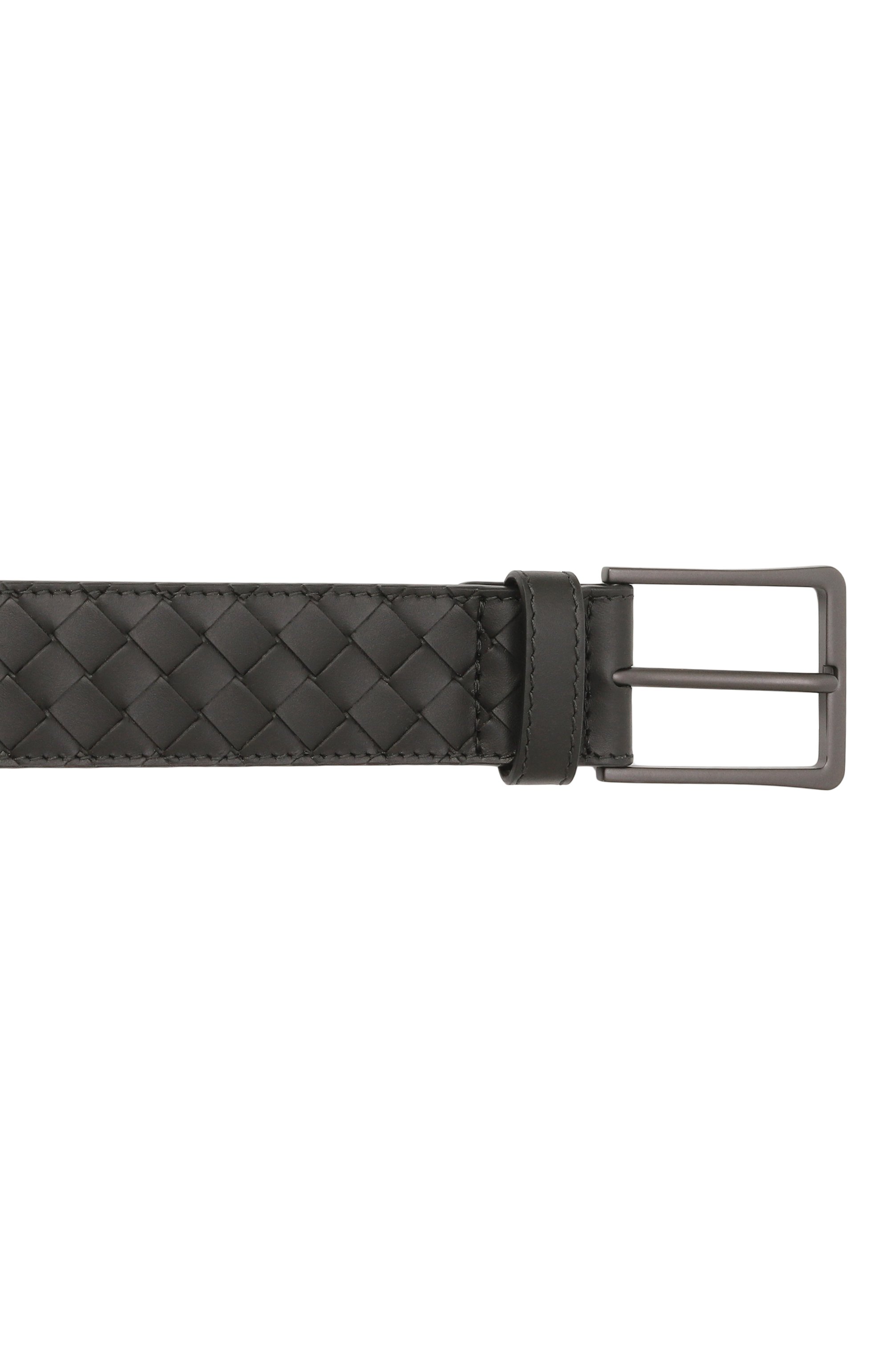 Кожаный ремень BOTTEGA VENETA черного цвета по цене 67600 руб., арт. 475599/V47W0, фото 4 Кожаный ремень BOTTEGA VENETA, арт. 475599/V47W0, фото 4