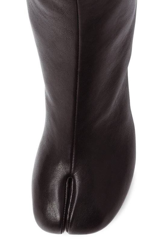 Кожаные ботильоны Tabi Maison Margiela S58WU0246/P3753 Чёрный  S58WU0246/P3753 Фото 6
