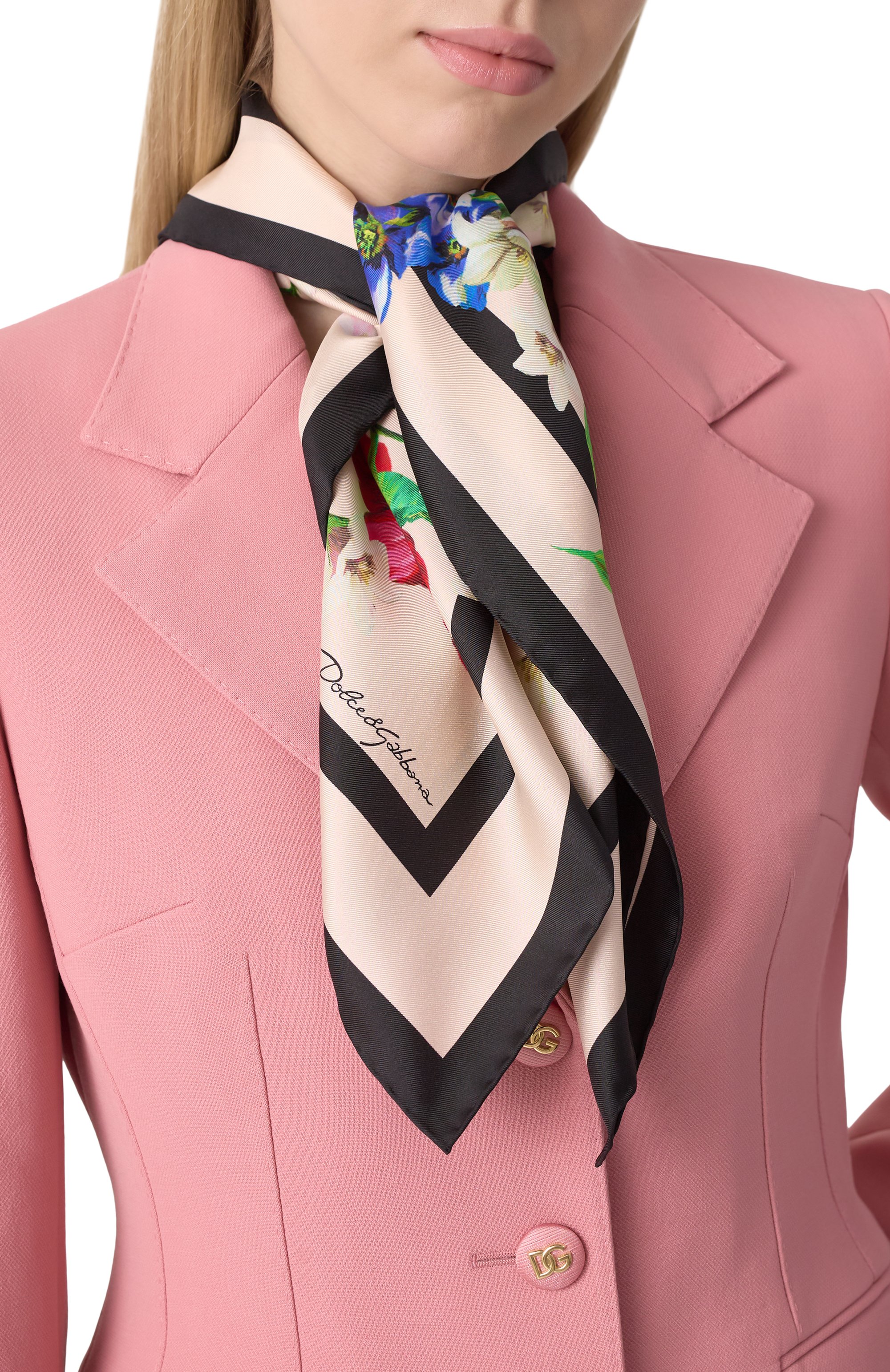 Шелковый платок DOLCE & GABBANA, арт. FN092R/GDC5G, фото 2