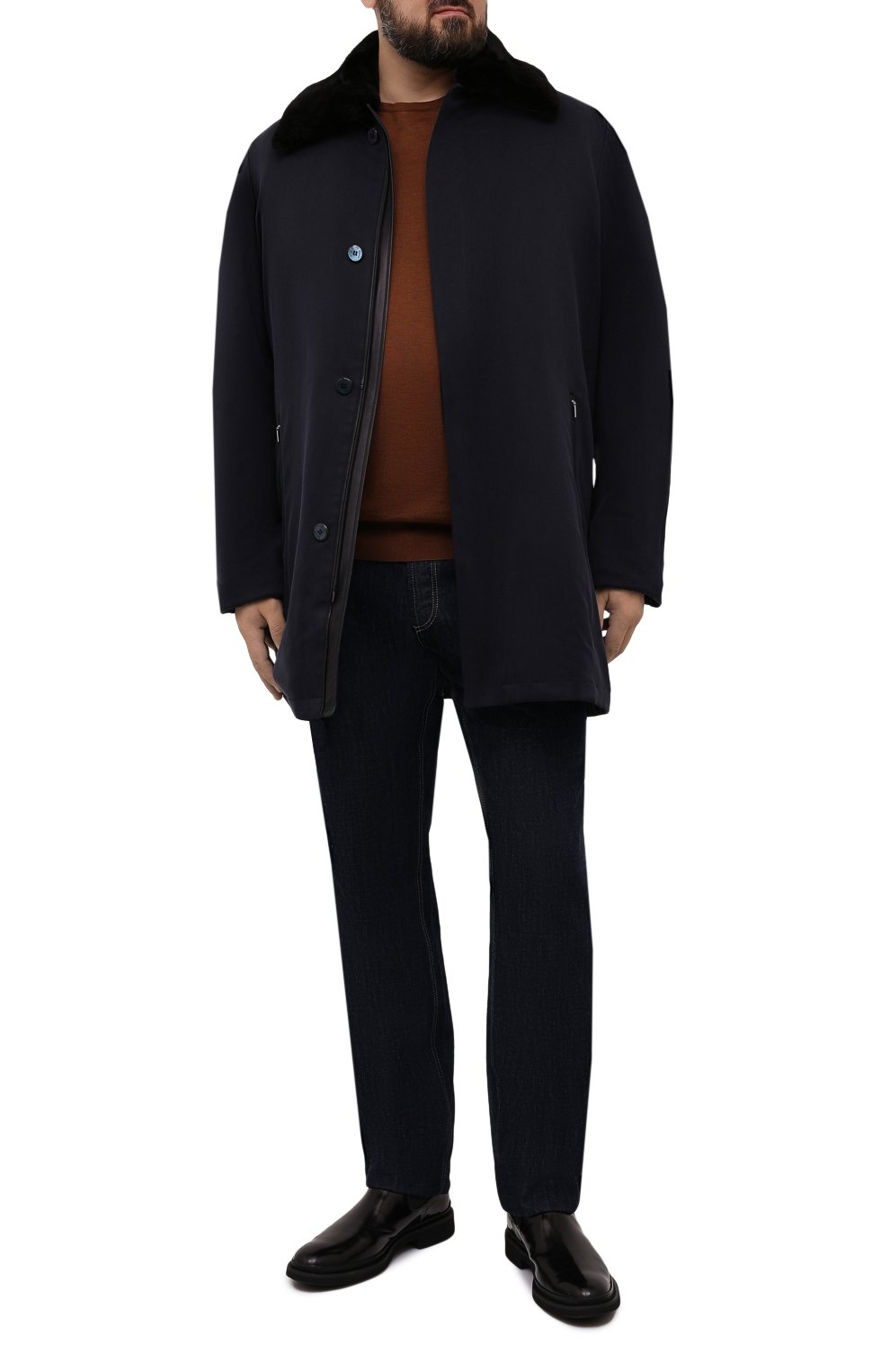 Пуховое пальто с воротником из бобра ZILLI, арт. MAQ-TIMBU-30284/0007, фото 2