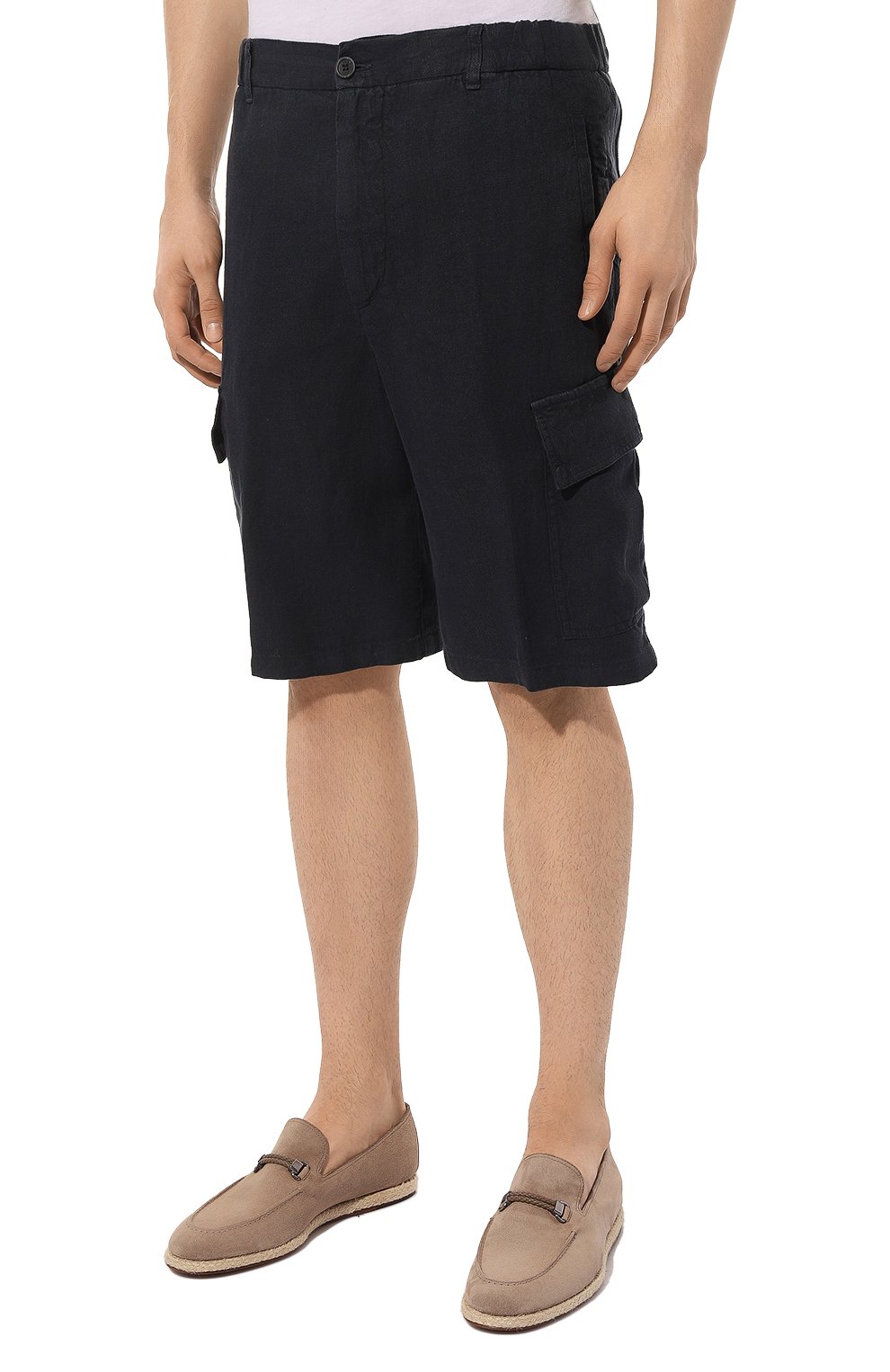 Льняные шорты 120% LINO, арт. 31ALIM29D4/000D943/000, фото 3