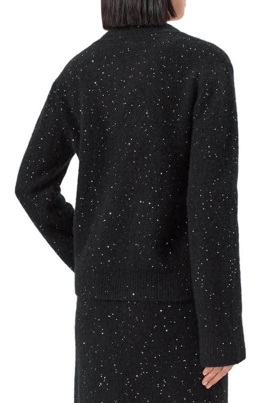 Кардиган из кашемира и хлопка Addicted MK900 SEQ-1 Чёрный  MK900 SEQ-1 Фото 4