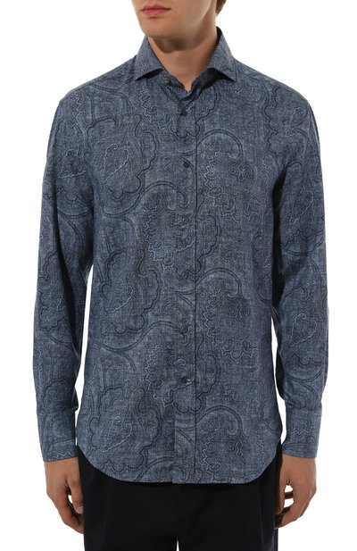 Хлопковая рубашка BRUNELLO CUCINELLI, арт. MY6181718, фото 3