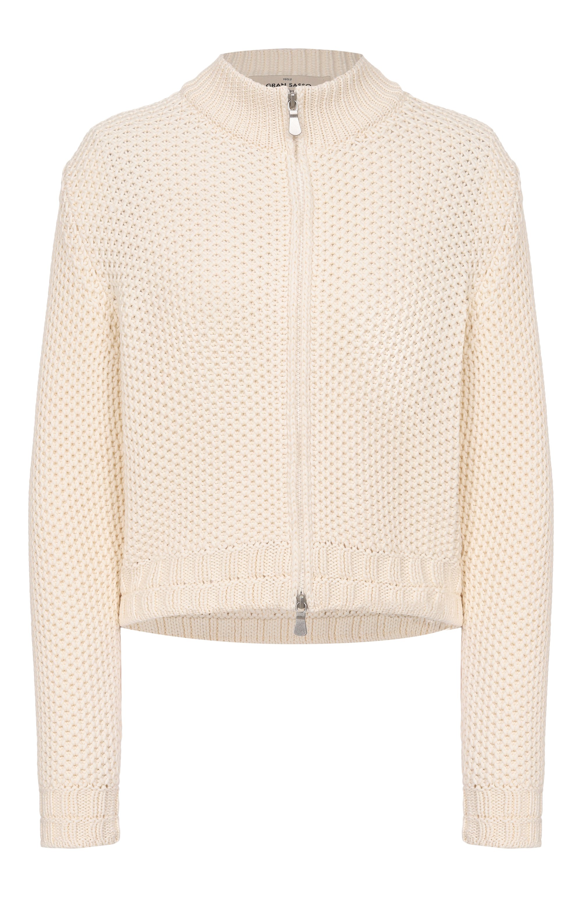 Хлопковый кардиган GRAN SASSO кремового цвета по цене 46500 руб., арт. 10225/18425, фото 1 Хлопковый кардиган GRAN SASSO, арт. 10225/18425, фото 1