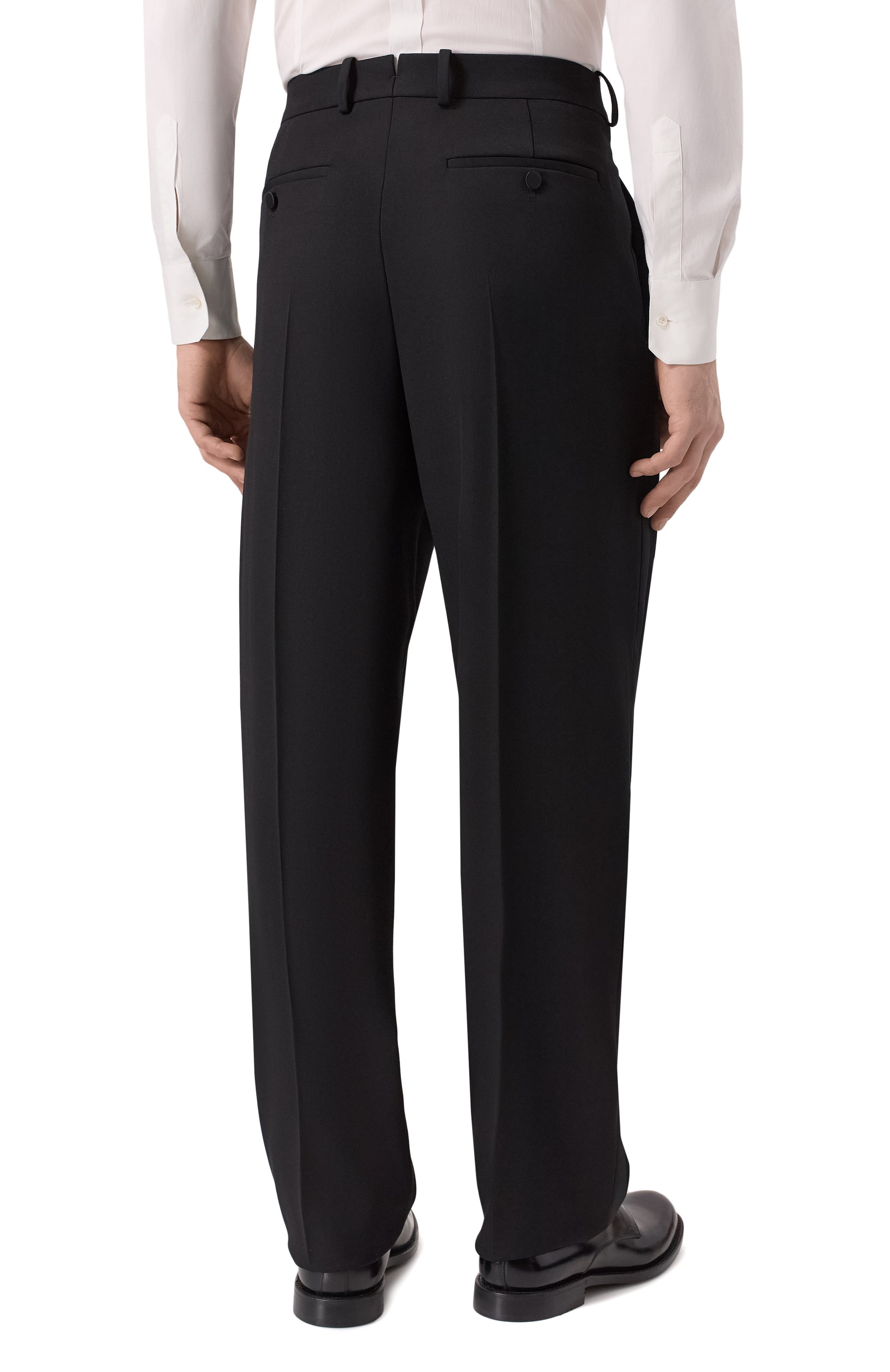 Шерстяные брюки SAINT LAURENT, арт. 821988/Y512W, фото 4