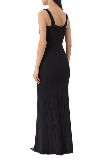 Платье из вискозы AND THE BRAND черного цвета по цене 59920 руб., арт. S26-D057-1203-900, фото 3 Платье из вискозы AND THE BRAND, арт. S26-D057-1203-900, фото 3