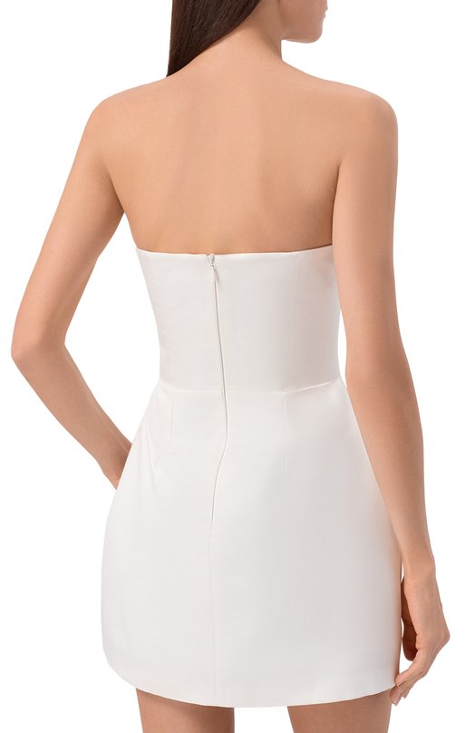 Платье с отделкой стразами Sasha Kim SK-00001778 Белый  SK-00001778 Фото 3