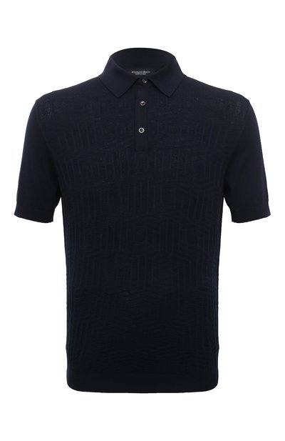 Мужская поло из шелка и хлопка STEFANO RICCI, арт. K818062P13/F23289