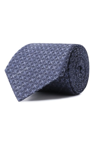 Мужской галстук из шелка и льна CANALI, арт. 18/HJ04275