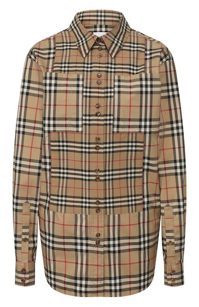 Женская хлопковая рубашка BURBERRY, арт. 8029532