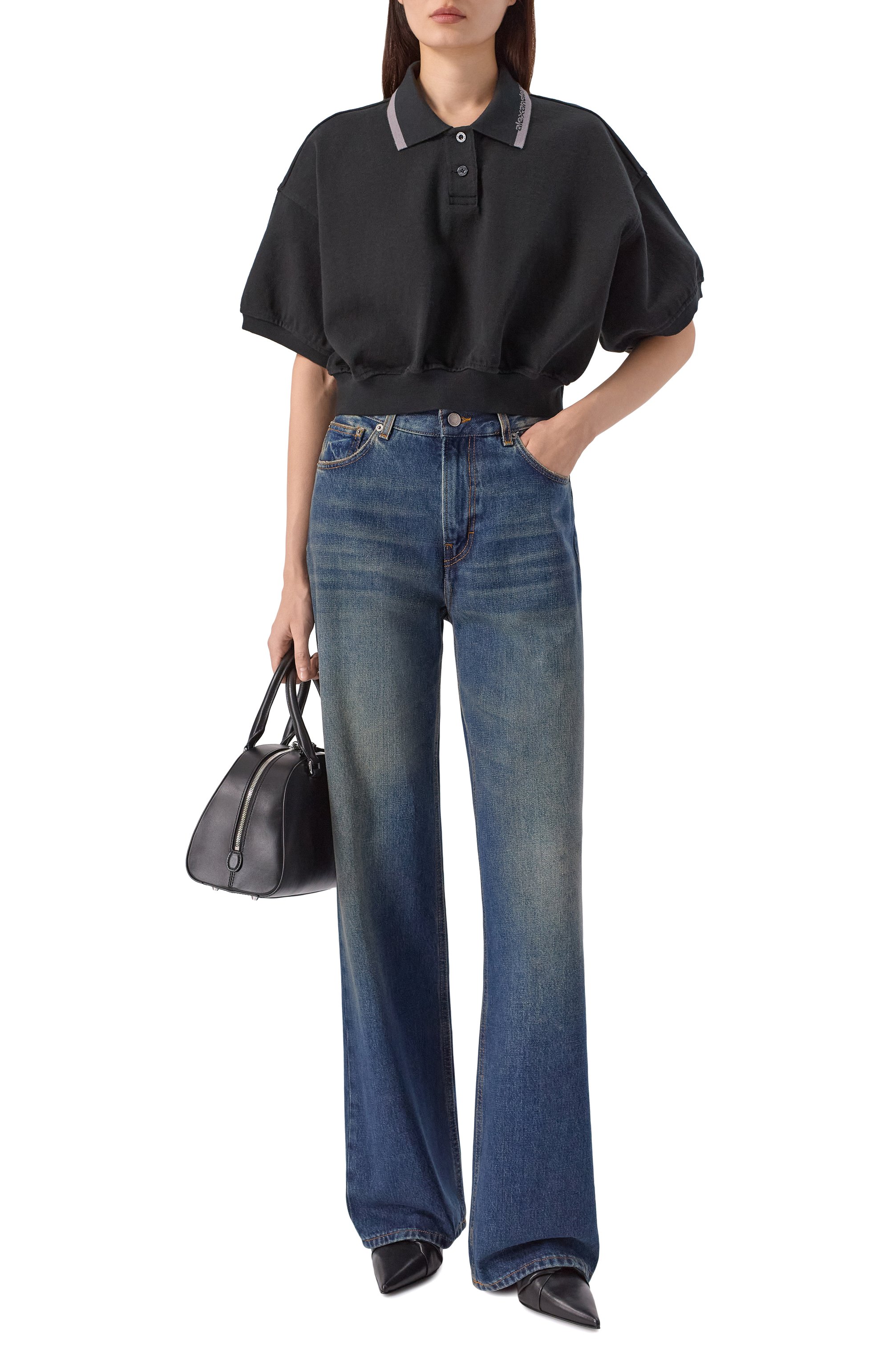 Хлопковое поло ALEXANDERWANG.T, арт. 4CC1261207, фото 2