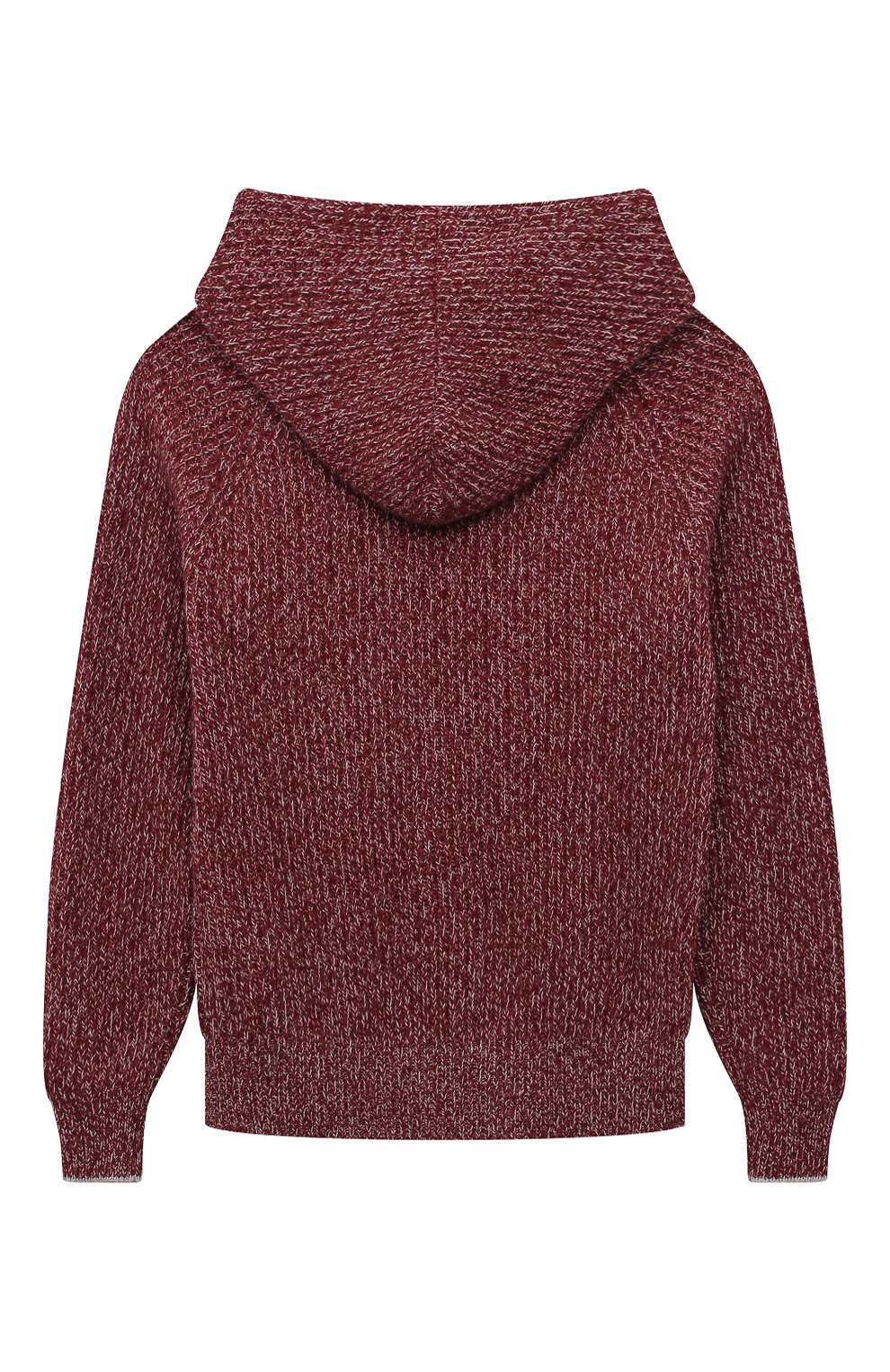 Худи из шерсти и кашемира BRUNELLO CUCINELLI бордового цвета по цене 88000 руб., арт. B36M72909C, фото 2 Худи из шерсти и кашемира BRUNELLO CUCINELLI, арт. B36M72909C, фото 2