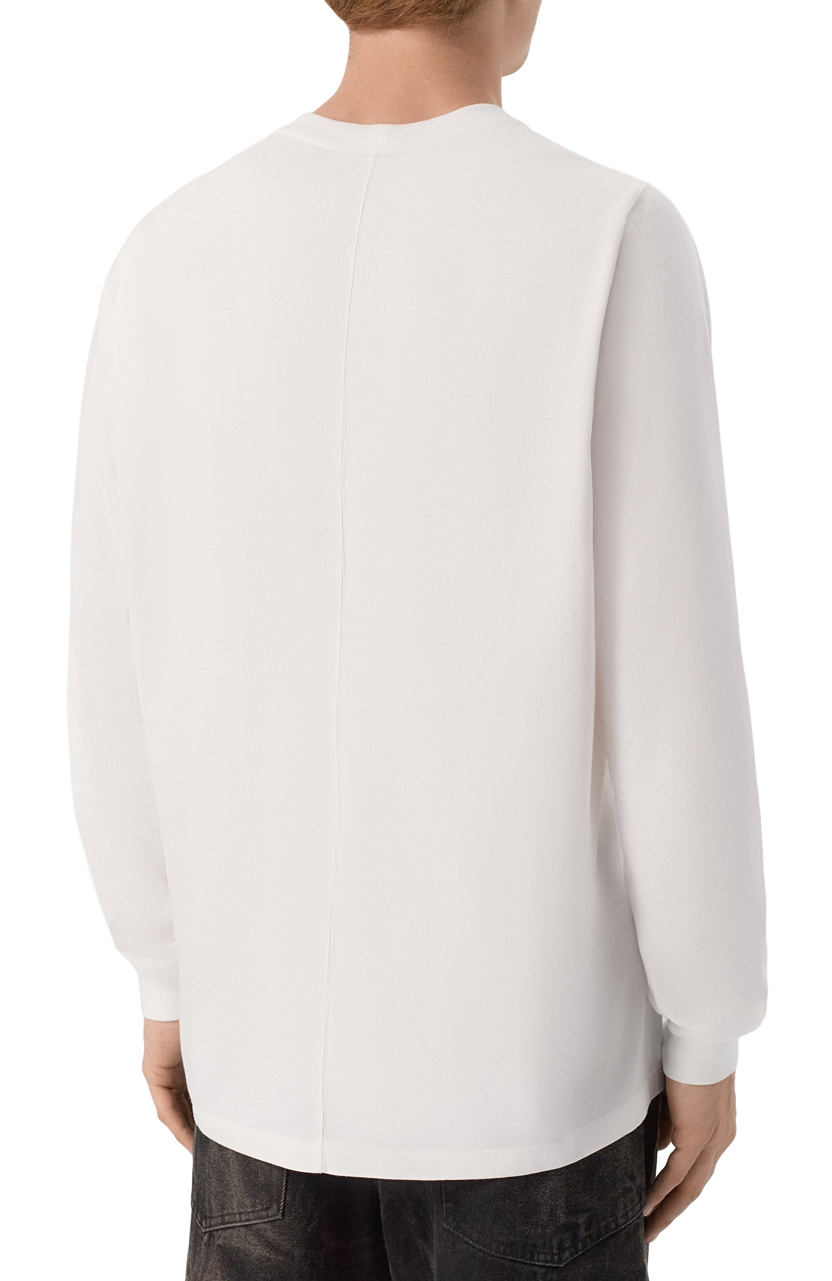 Хлопковый лонгслив RICK OWENS молочного цвета по цене 45150 руб., арт. RU02F4277/JA, фото 4 Хлопковый лонгслив RICK OWENS, арт. RU02F4277/JA, фото 4