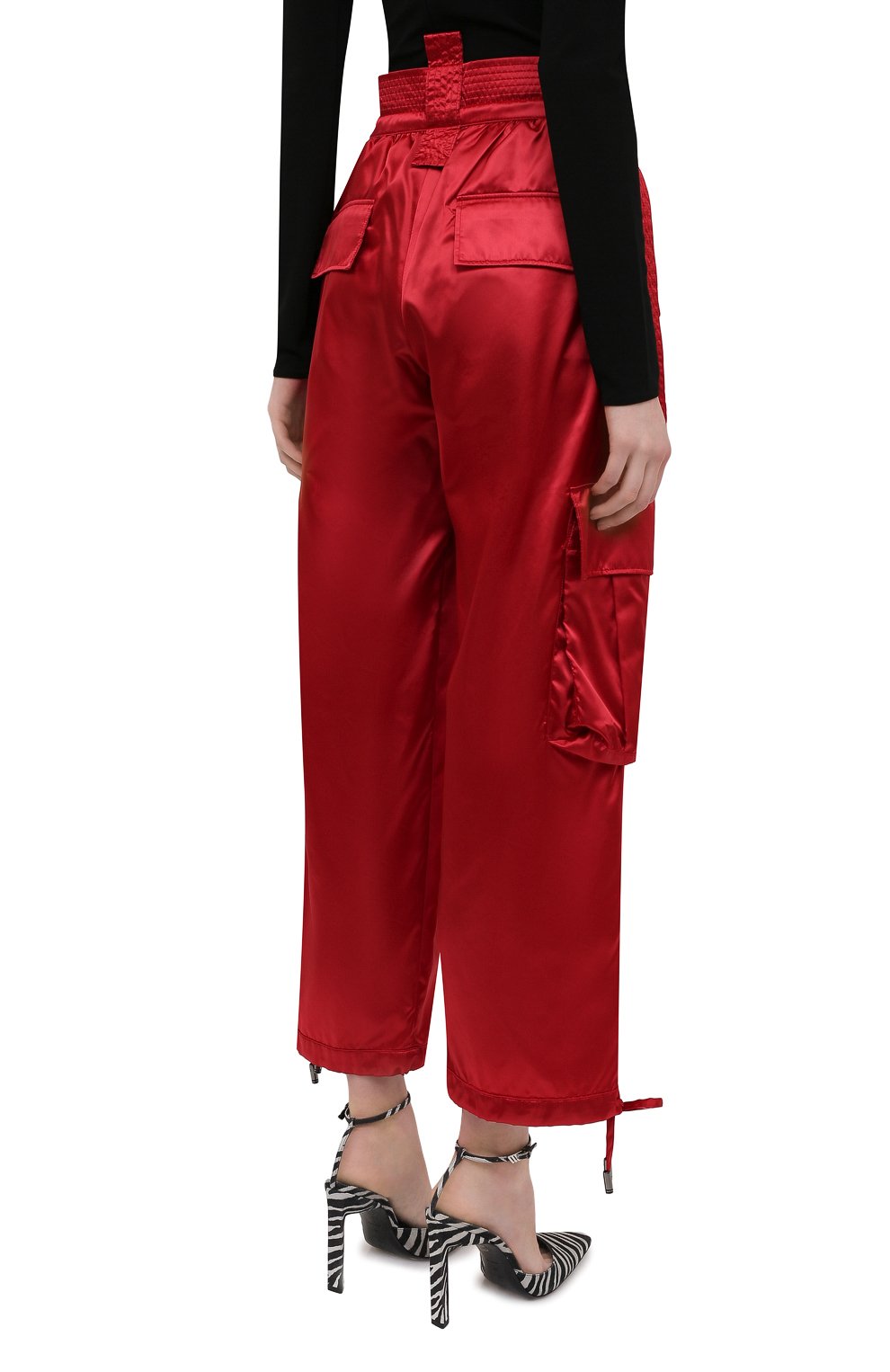 Брюки DOLCE & GABBANA красного цвета по цене 108500 руб., арт. FTB8QT/FUS0K, фото 4 Брюки DOLCE & GABBANA, арт. FTB8QT/FUS0K, фото 4