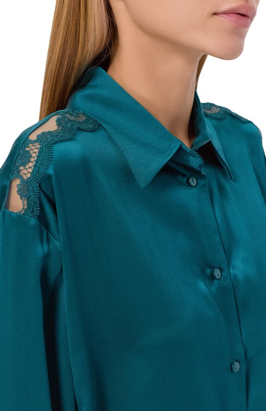 Шелковая рубашка SimonePerele 1F8957 Зелёный  1F8957 Фото 5