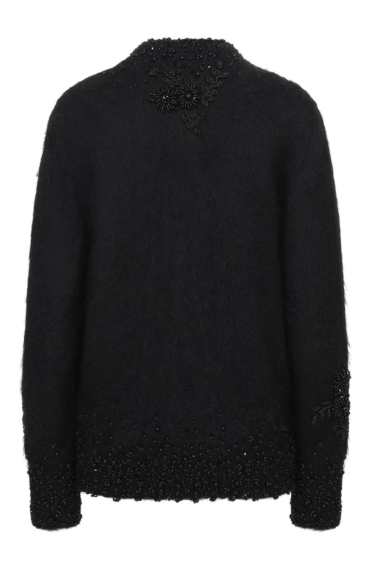 Шерстяной кардиган с отделкой бисером PRADA, арт. P25F51-1PO7-F0806-172, фото 2