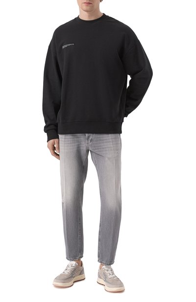 Хлопковый свитшот PANGAIA черного цвета по цене 19500 руб., арт. 10000183, фото 2 Хлопковый свитшот PANGAIA, арт. 10000183, фото 2