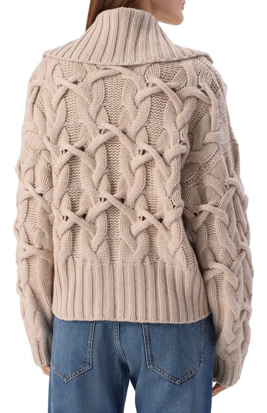 Кашемировый кардиган Brunello Cucinelli M52365806 Бежевый  M52365806 Фото 4