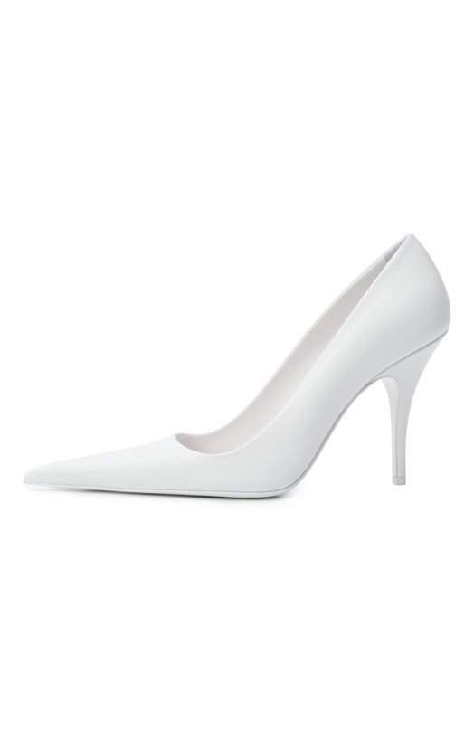 Кожаные туфли VETEMENTS WH76HE500W/2471 LEATHER Белый  WH76HE500W/2471 LEATHER Фото 4