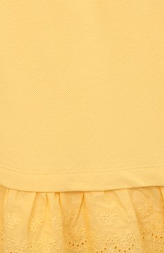 Детское хлопковое платье POLO RALPH LAUREN желтого цвета, арт. 311862270 | Фото 3 (Материал внешний: Хлопок; Девочки Кросс-КТ: Платье-одежда; Случай: Повседневный; Драгоценные камни: Проставлено; Материал сплава: Проставлено; Рукава: Без рукавов; Ростовка одежда: 2 года | 92 см, 3 года | 98 см, 4 года | 104 см)