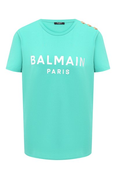 Женская хлопковая футболка BALMAIN, арт. VF11350/B001