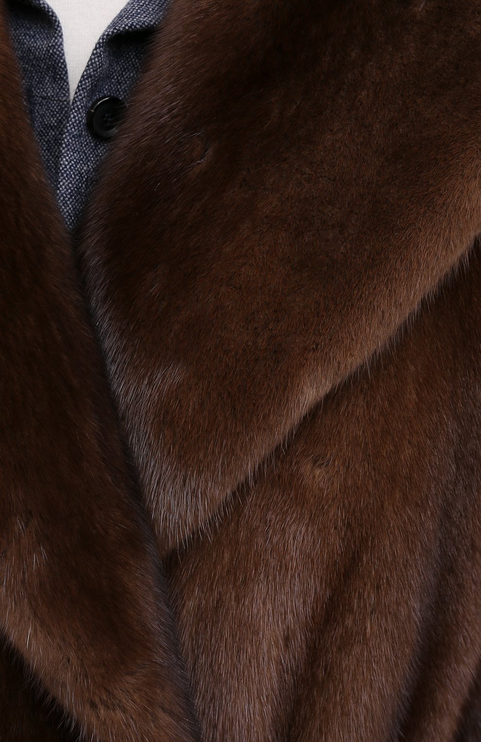 Норковая шуба с поясом SIMONETTA RAVIZZA, арт. CAR0L3/DB, фото 5