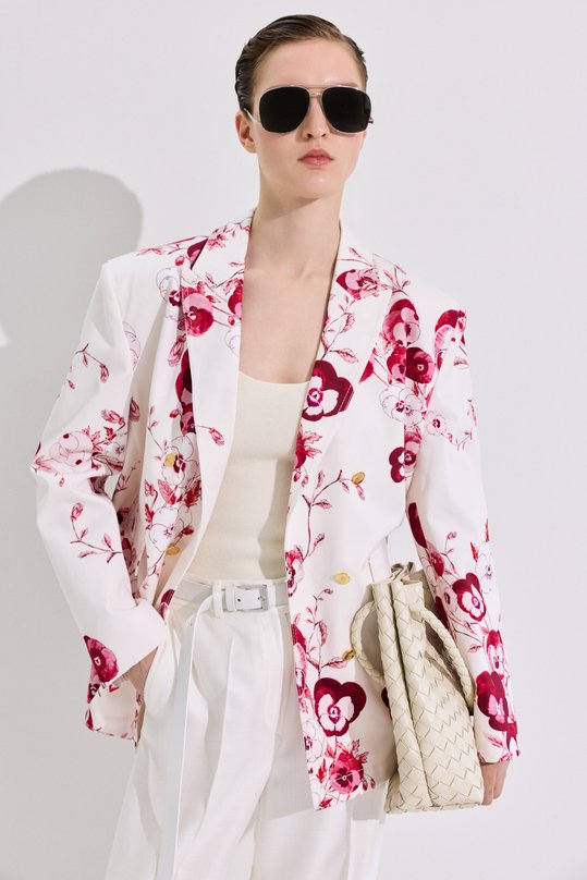 Хлопковый жакет Giambattista Valli 26SSPVCA6106/34PRI Белый  26SSPVCA6106/34PRI Фото 6