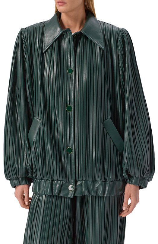 Бомбер из экокожи ROWEN ROSE C0AT_RR166 Зелёный  C0AT_RR166 Фото 3