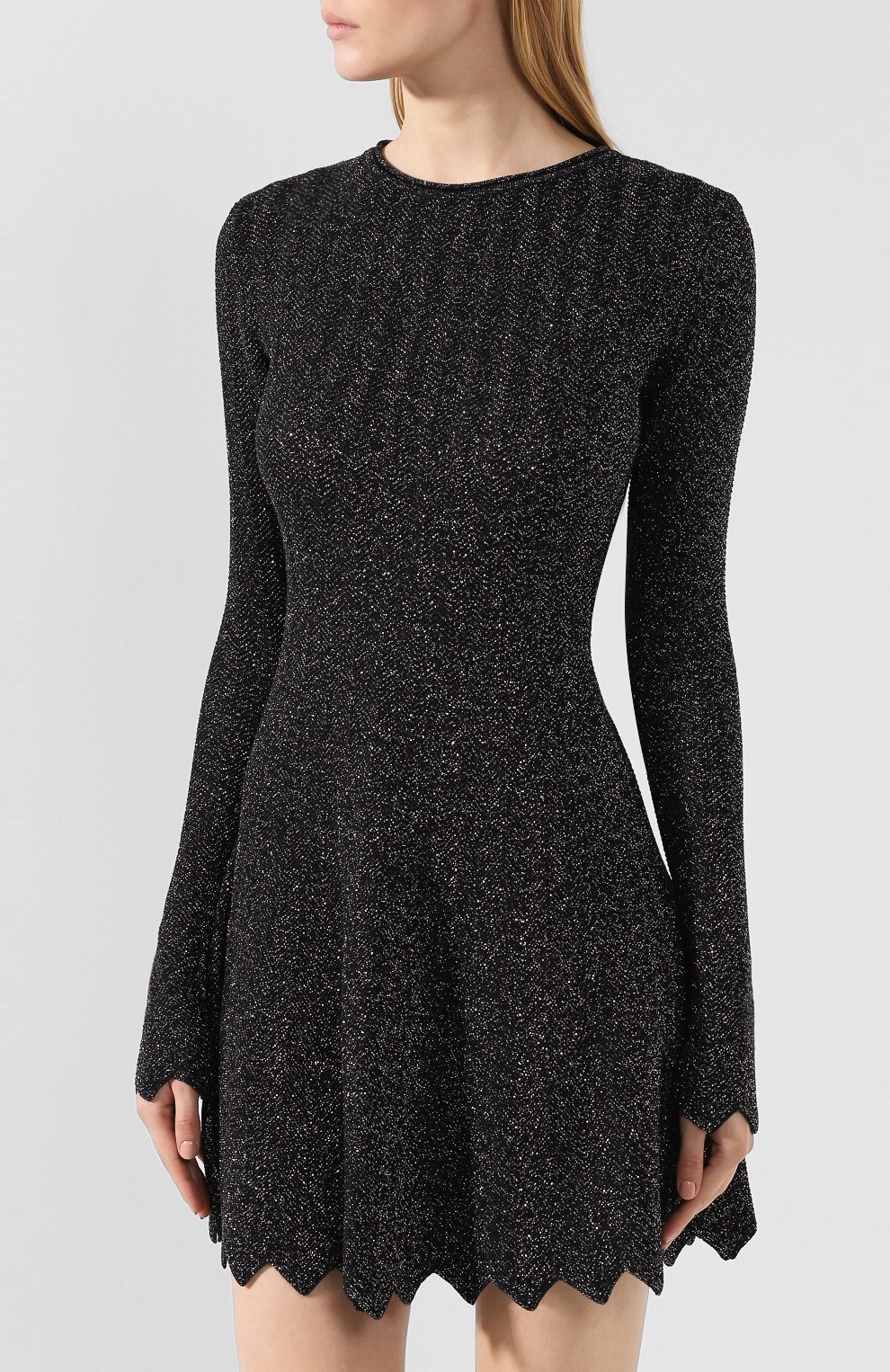 Платье из смеси шерсти и вискозы SONIA RYKIEL черного цвета по цене 98250 руб., арт. 13397413-IA, фото 3 Платье из смеси шерсти и вискозы SONIA RYKIEL, арт. 13397413-IA, фото 3