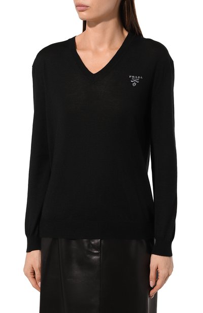 Кашемировый пуловер PRADA, арт. P24Q1U-102T-F0002-221, фото 3
