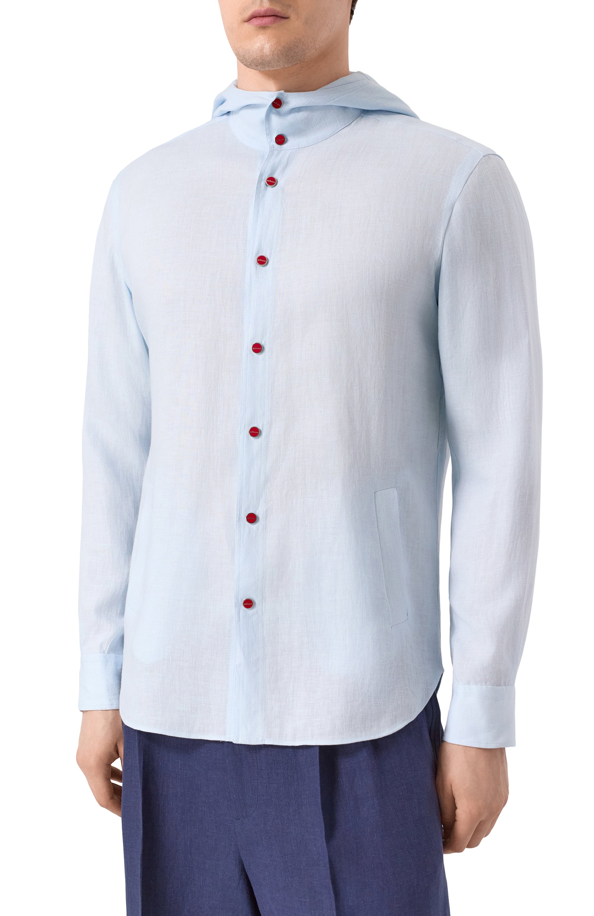 Льняная рубашка KITON, арт. UMCMARH0928602, фото 3