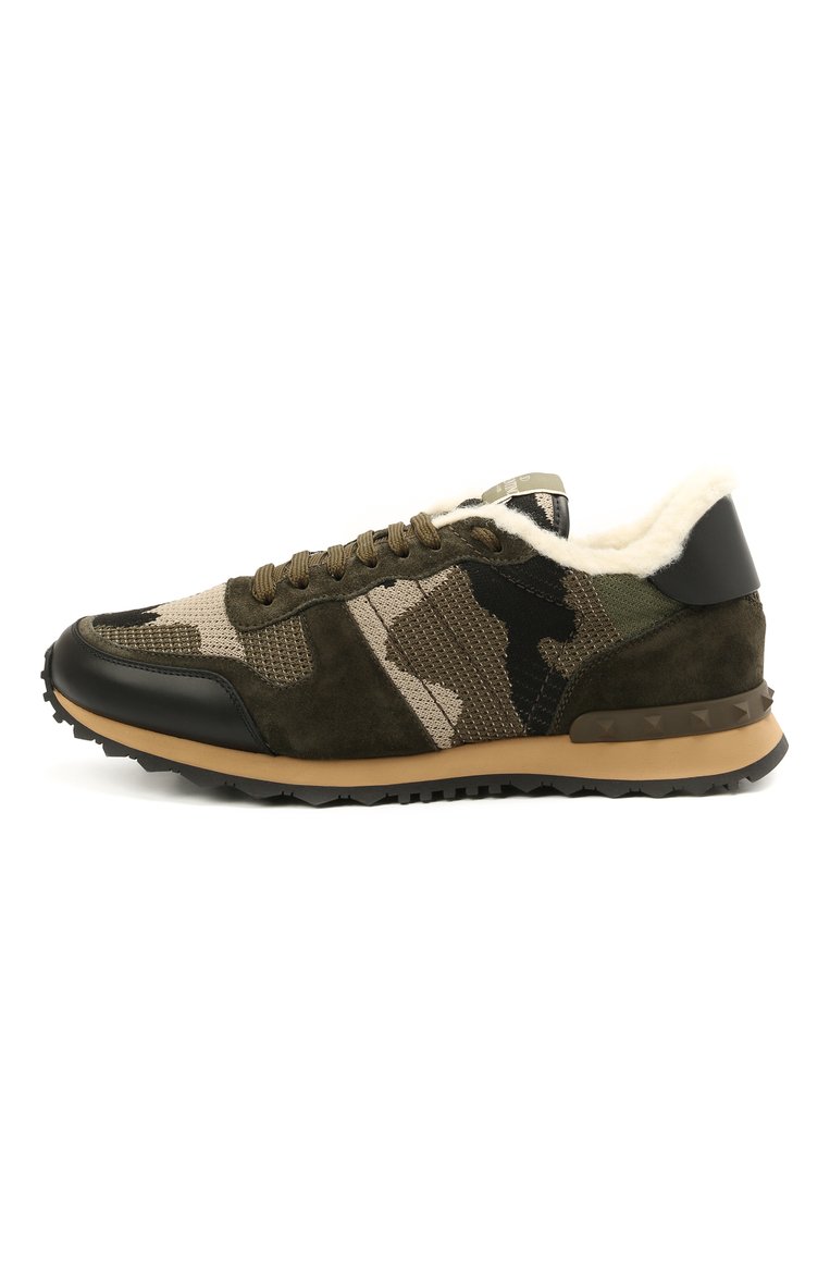 Мужские комбинированные кроссовки rockrunner VALENTINO хаки цвета, арт. WY2S0723/LBY | Фото 3 (Региональные ограничения белый список (Axapta Mercury): RU; Материал сплава: Проставлено; Стили: Классический; Материал утеплителя: Без утеплителя; Материал внутренний: Текстиль; Подошва: Массивная; Драгоценные камни: Проставлено; Длина стельки: 25,0, 25,3, 25,6, 26,0, 26,3, 26,6, 27,0, 27,3, 27,6, 28,0, 28,3, 28,6, 29,0, 29,6)