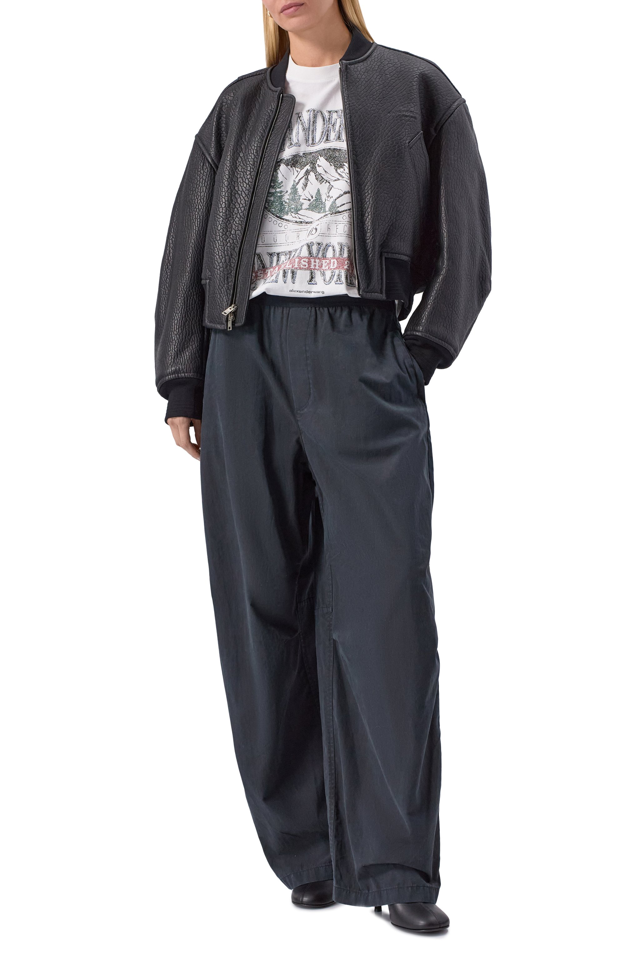 Хлопковая футболка ALEXANDER WANG, арт. UCC4251851, фото 2