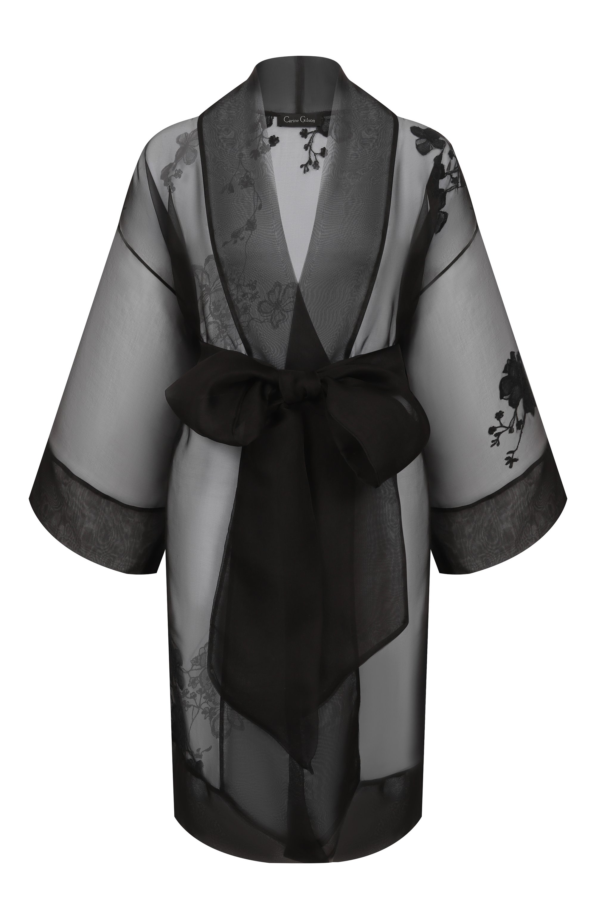 Шелковый халат CARINE GILSON, арт. SA0969SO, фото 1