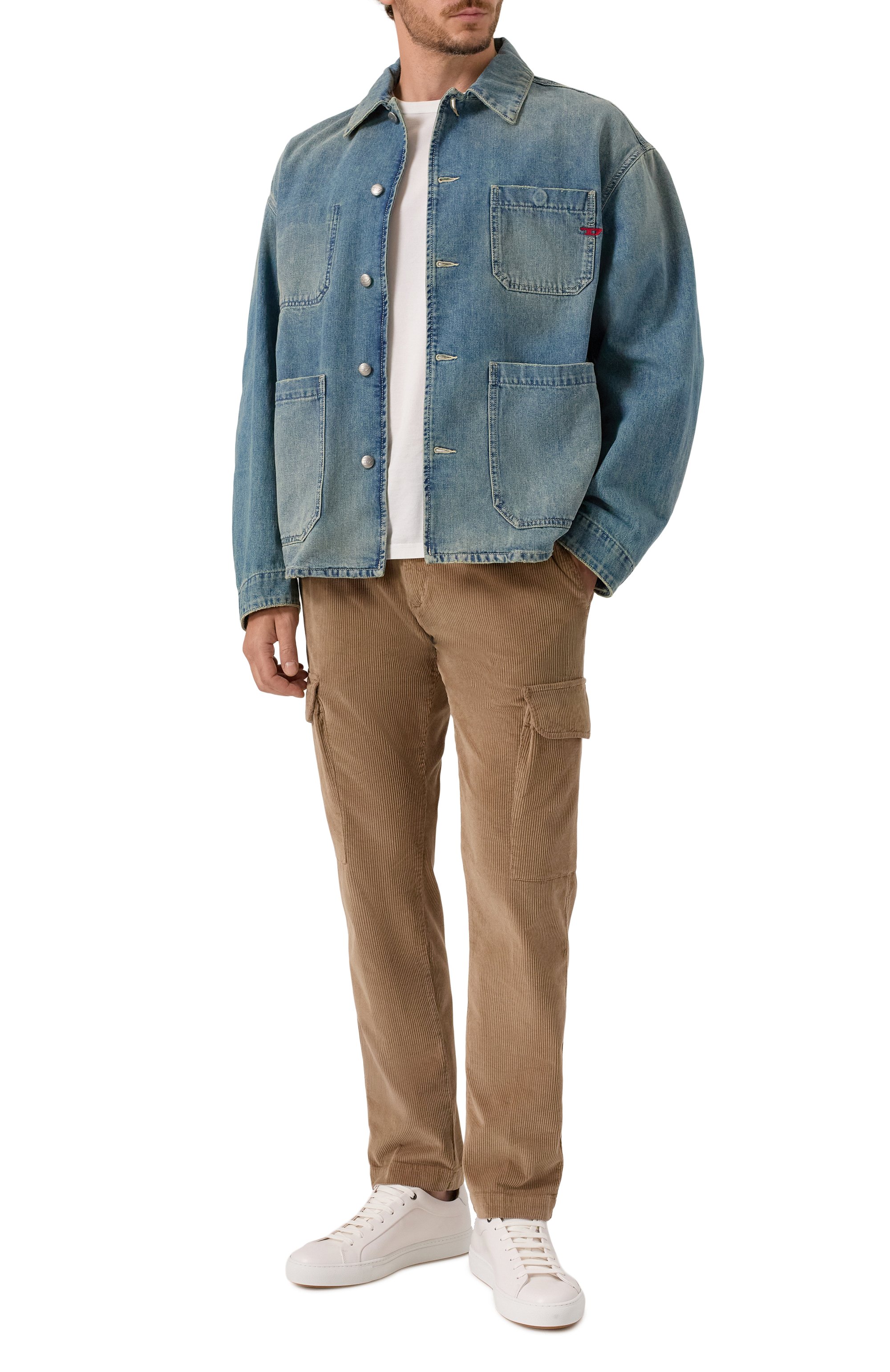 Вельветовые брюки-карго WHITE SAND, арт. 25WSU55/181, фото 2