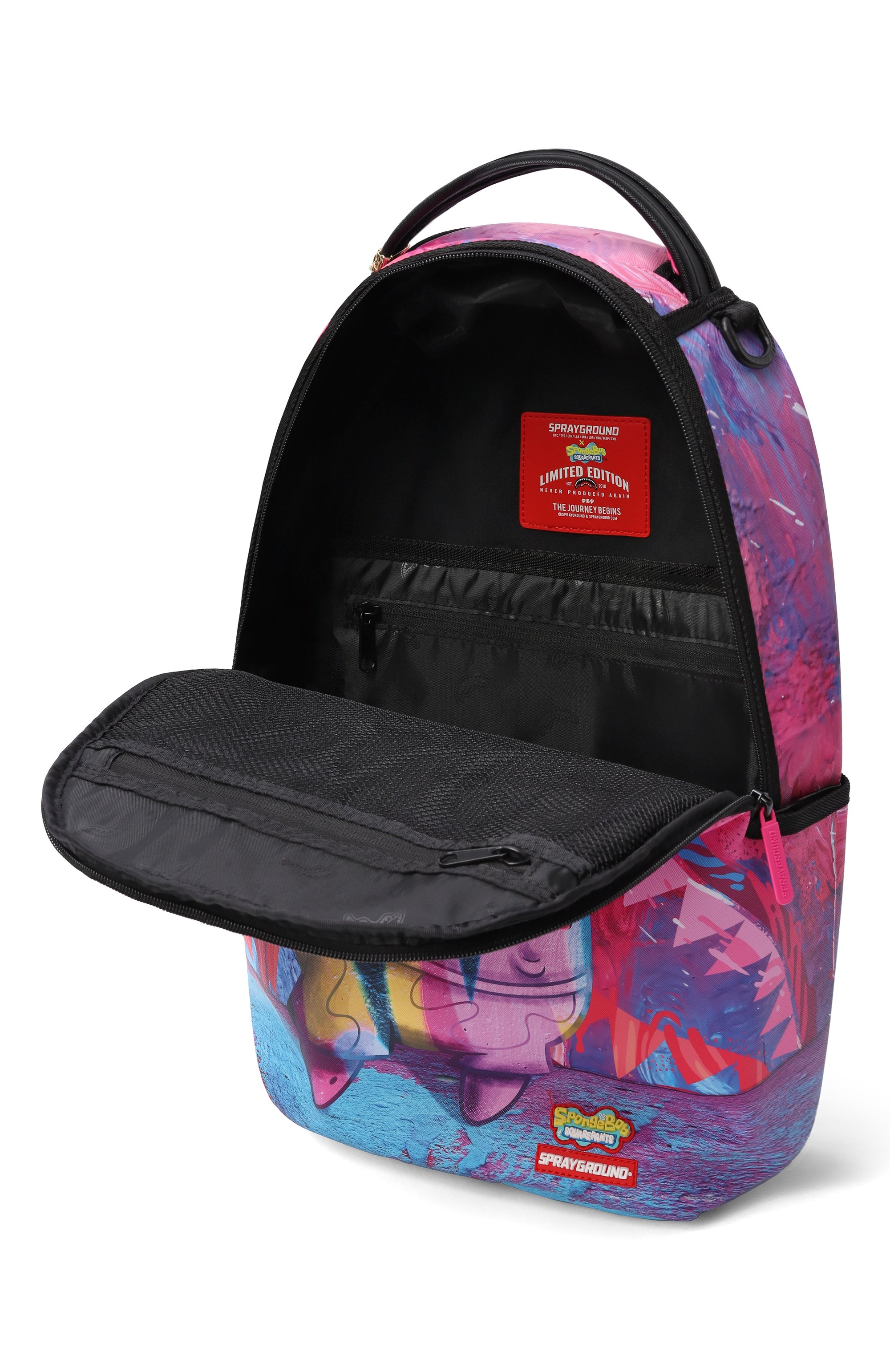 Рюкзак patricasso SPRAYGROUND розового цвета по цене 19350 руб., арт. 910B5929NSZ/PAINTED PATRICK BACKPACK, фото 3 Рюкзак patricasso SPRAYGROUND, арт. 910B5929NSZ/PAINTED PATRICK BACKPACK, фото 3