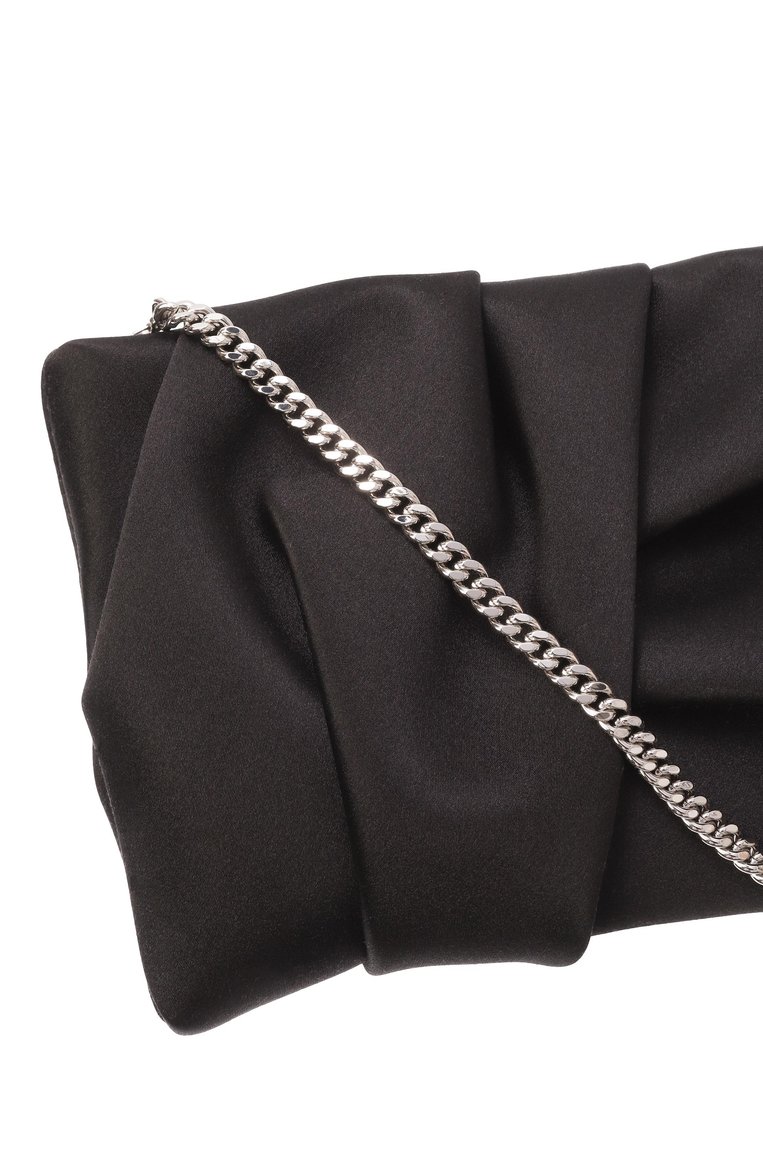 Женский клатч bonny JIMMY CHOO черного цвета, арт. B0NNY CLUTCH | Фото 3 (Размер: small; Материал: Текстиль; Женское Кросс-КТ: Клатч-клатчи, Вечерняя сумка)