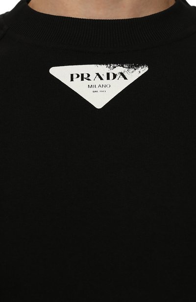 Хлопковый свитшот PRADA, арт. UJL11A-10IO-F0002-221, фото 5