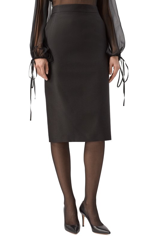 Шелковая юбка MVST M25.1PW.S002/ZEGNA Чёрный  M25.1PW.S002/ZEGNA Фото 3