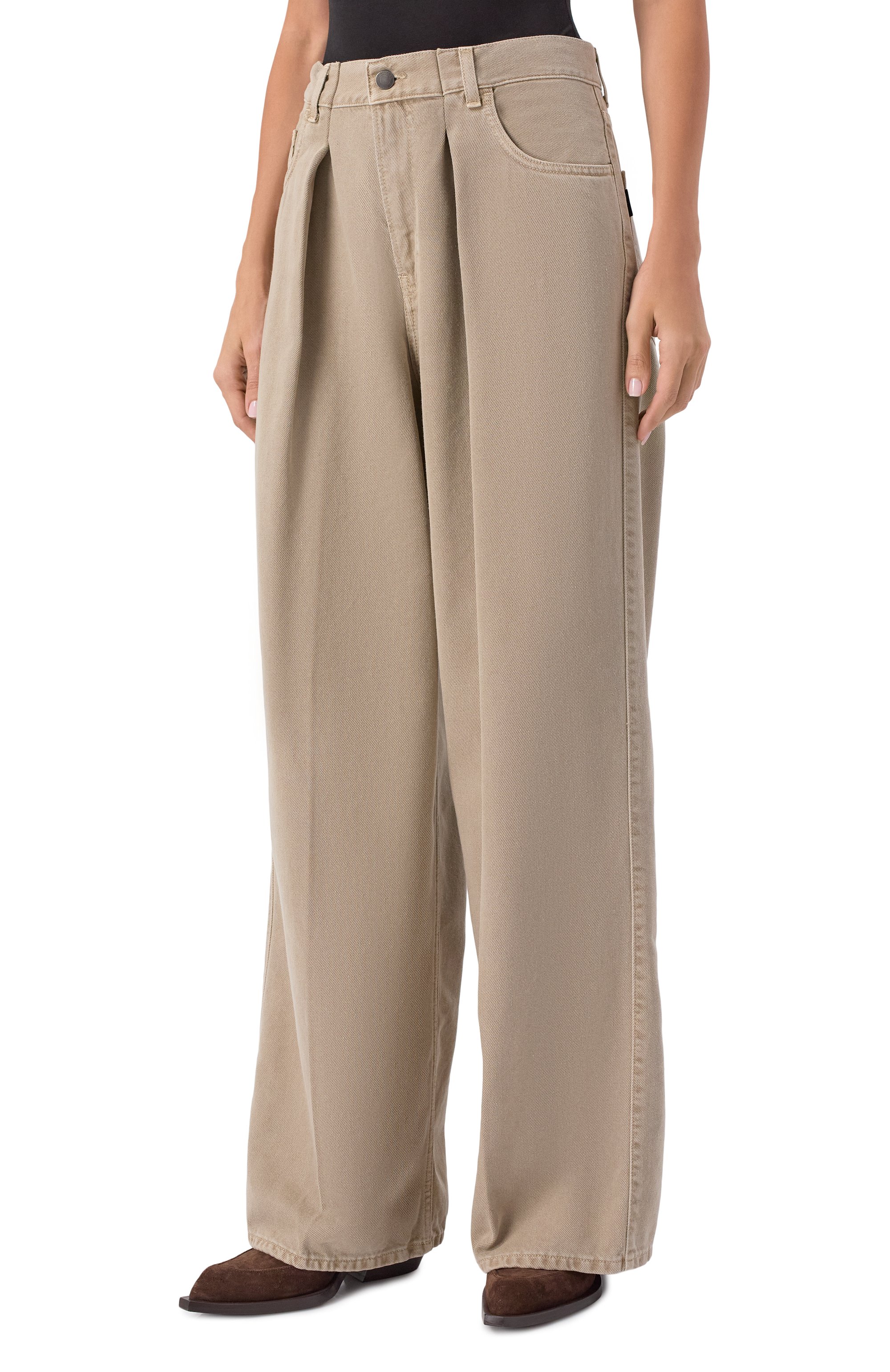 Джинсы HAIKURE бежевого цвета по цене 37400 руб., арт. HEW03340GF139PT, фото 3 Джинсы HAIKURE, арт. HEW03340GF139PT, фото 3