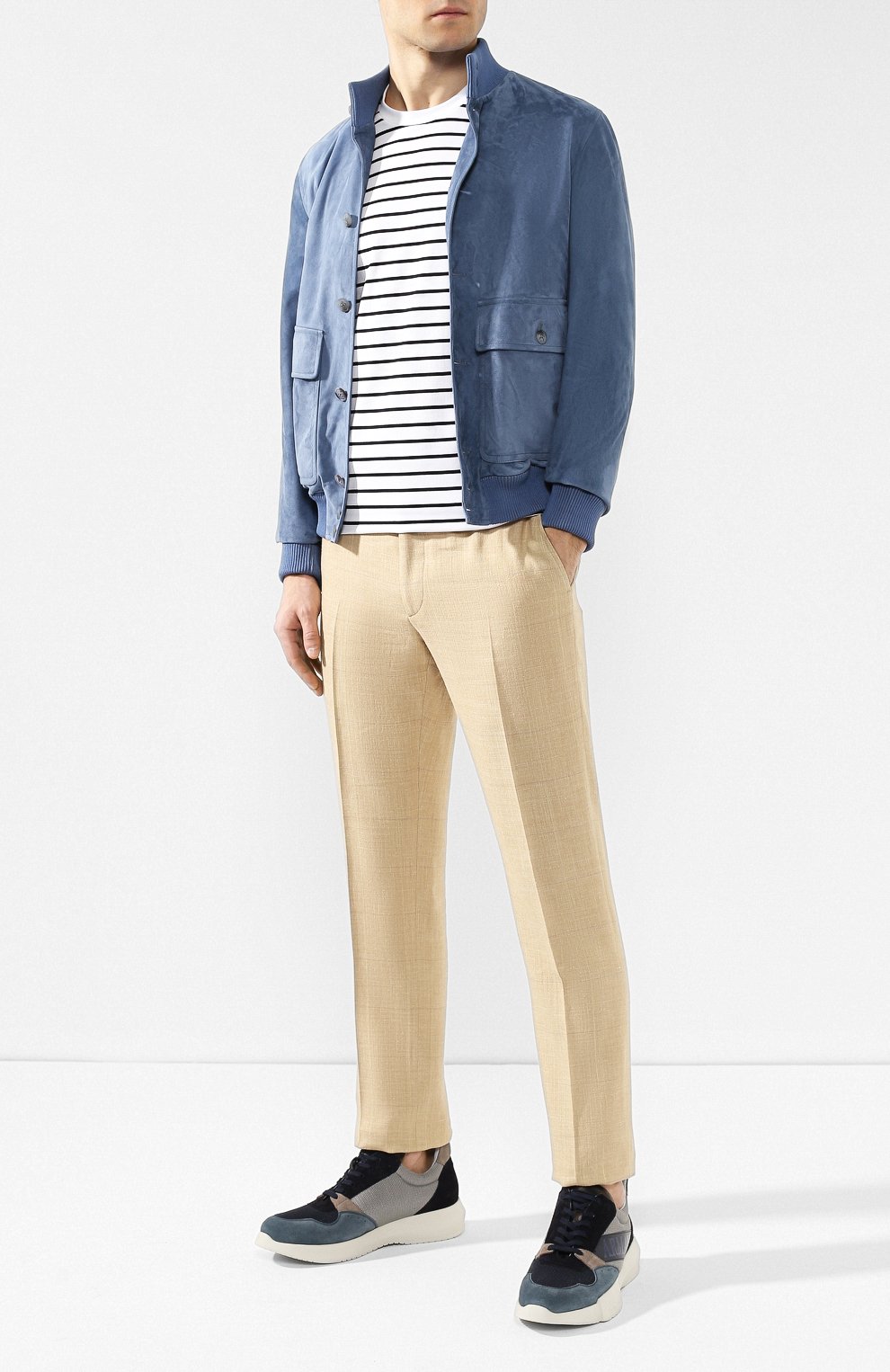 Кожаные кроссовки GIORGIO ARMANI, арт. X2X080/XL923, фото 2