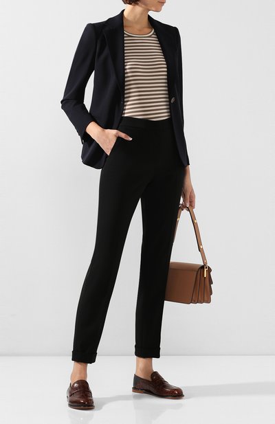 Шерстяные брюки GIORGIO ARMANI черного цвета по цене 96650 руб., арт. 0SHPP0AL/T01HK, фото 2 Шерстяные брюки GIORGIO ARMANI, арт. 0SHPP0AL/T01HK, фото 2