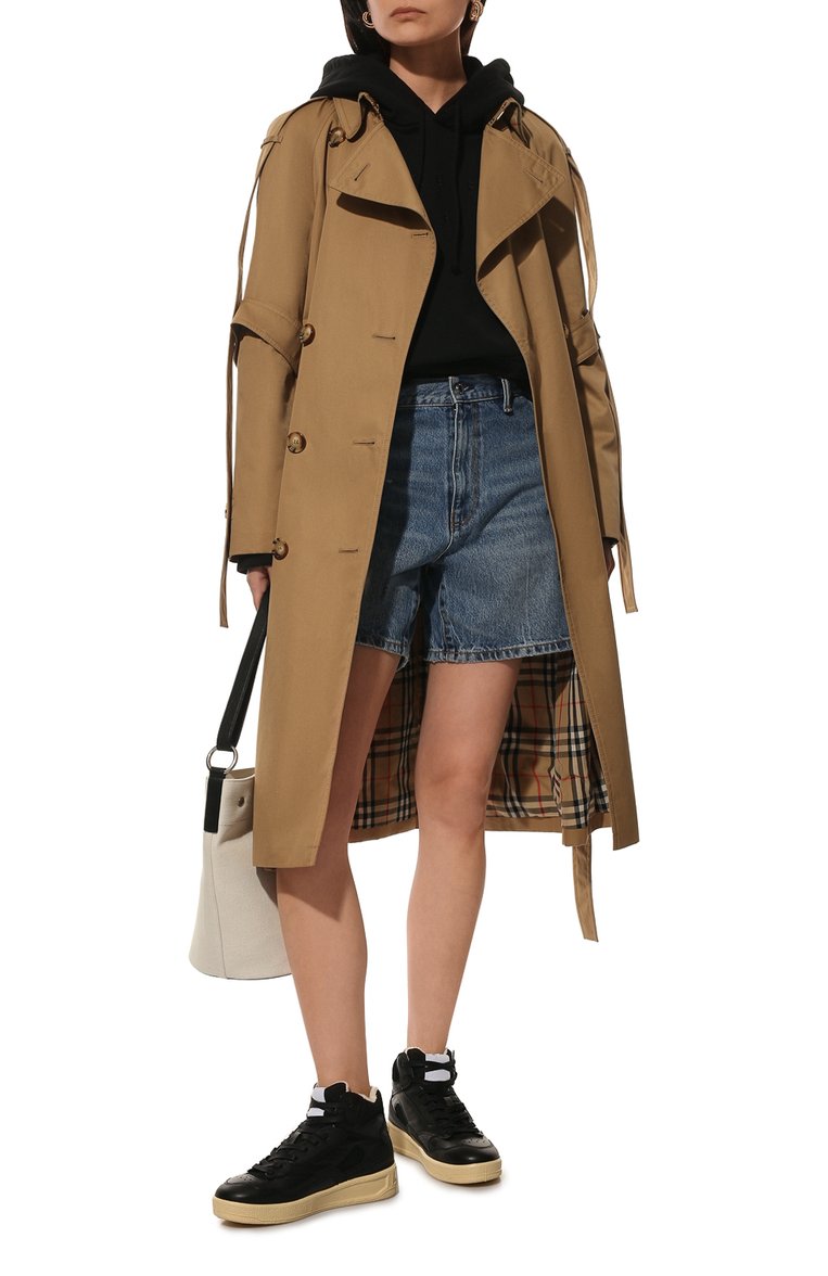 Женские кожаные кеды JIL SANDER черного цвета, арт. JSWU860008-WUZ00004N | Фото 2 (Материал внутренний: Текстиль, Натуральная кожа; Материал внешний: Текстиль, Натуральная кожа; Стили: Кэжуэл; Материал утеплителя: Без утеплителя; Кросс-КТ: Высокие; Подошва: Платформа)