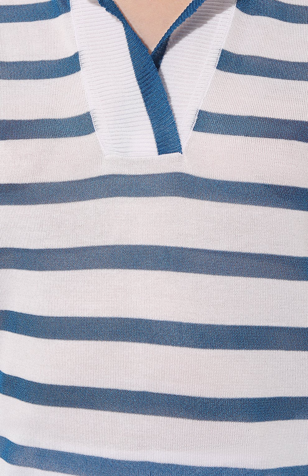 Пуловер из вискозы AND THE BRAND голубого цвета по цене 25760 руб., арт. S23-JM017-1603-1044, фото 5 Пуловер из вискозы AND THE BRAND, арт. S23-JM017-1603-1044, фото 5